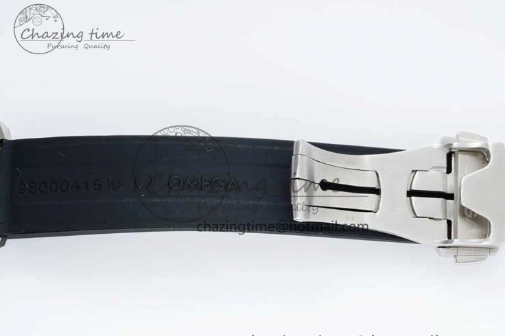 0601 SportInspired Speedmaster Racing Master SS HKF Best Edition Blue Black Dial on Black Rubber Strap A 7817